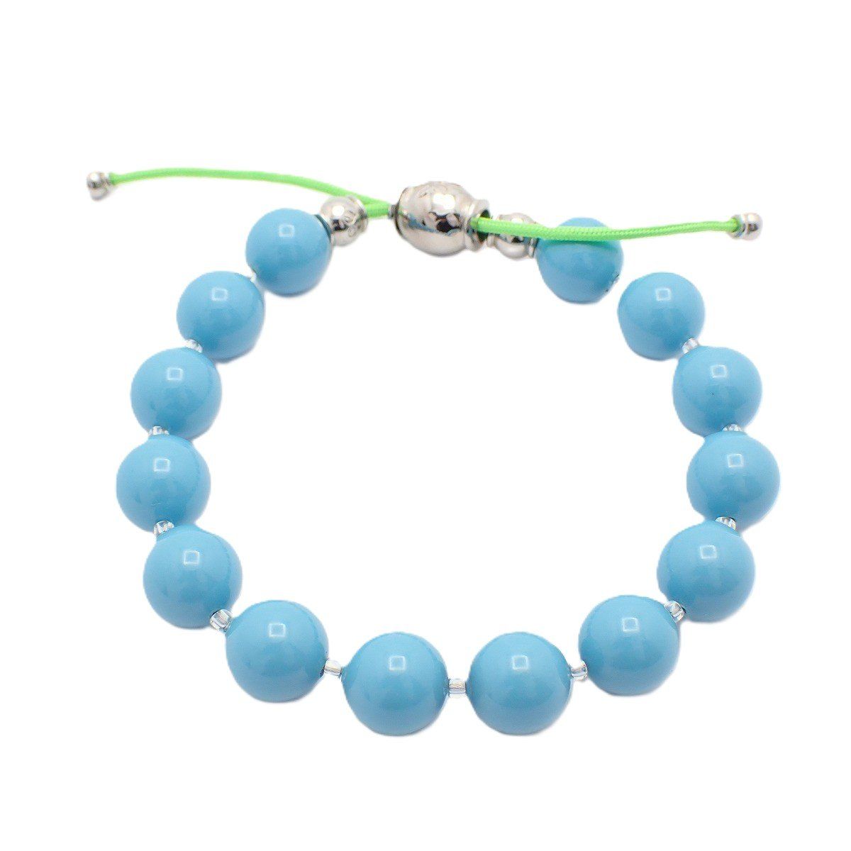 SWAROVSKI スワロフスキー Blue Pearl Charm ブレスレット シルバー色 