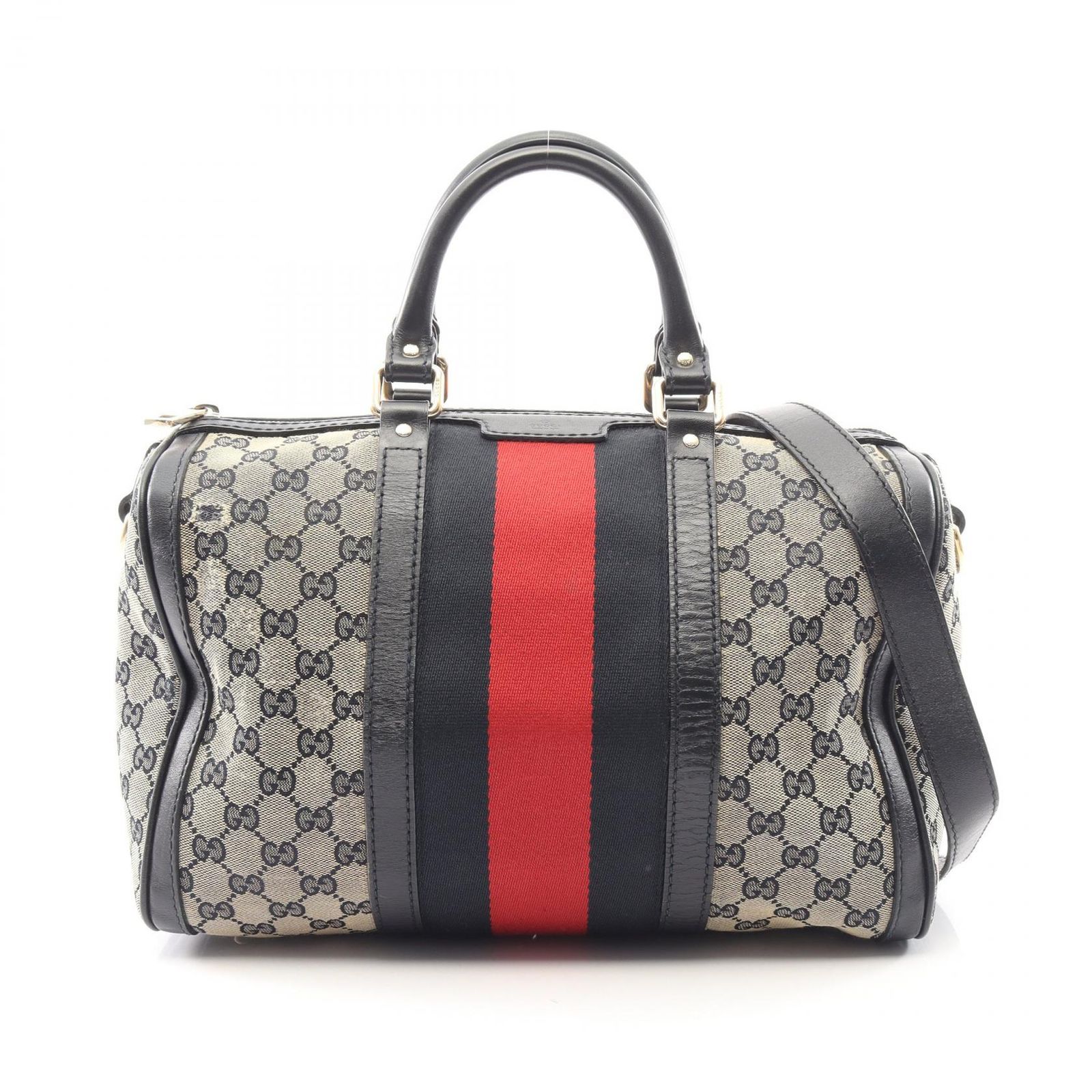 グッチ GUCCI ハンドバッグ ウェビングライン GGキャンバス 2WAY 