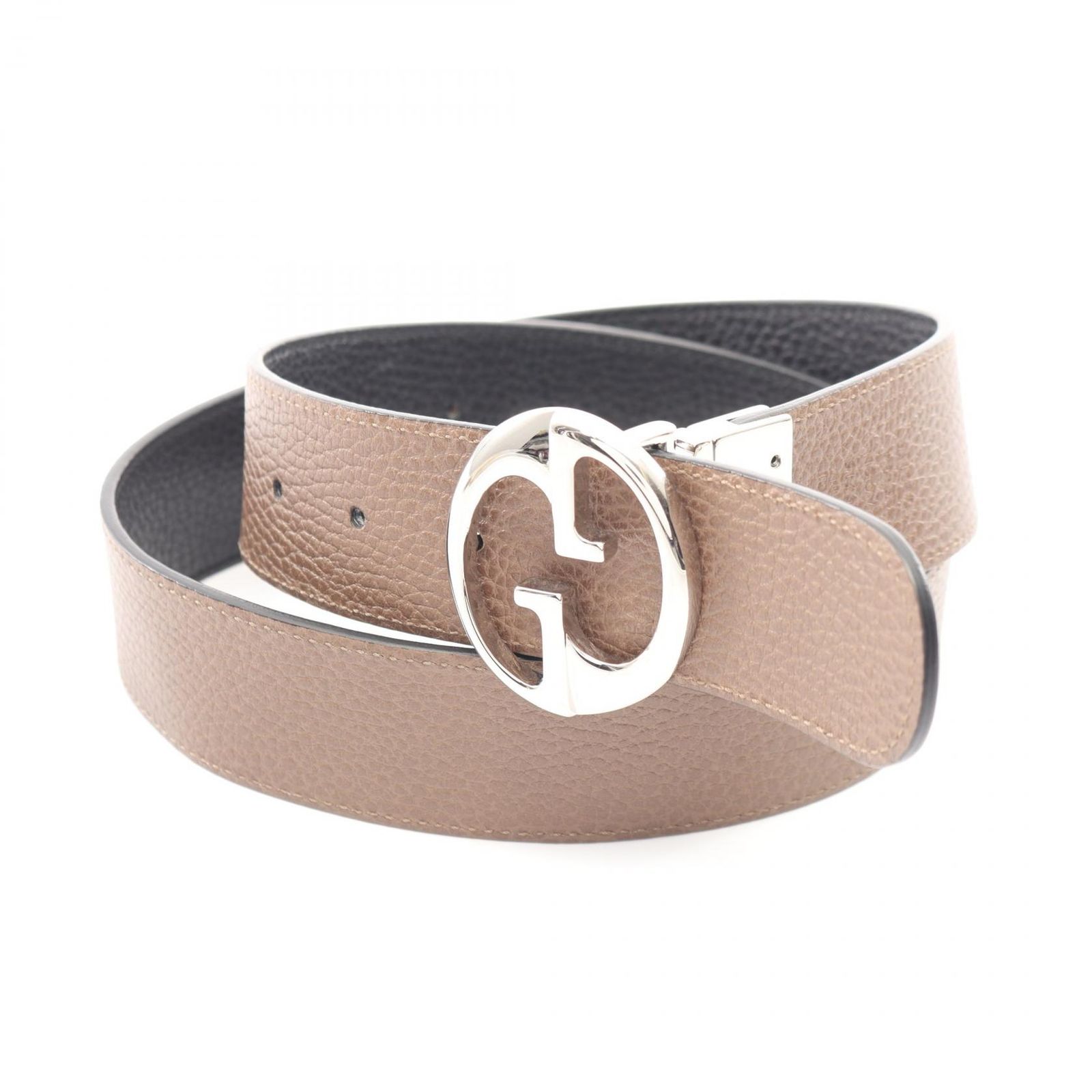 グッチ GUCCI ベルト GGバックル リバーシブル シルバー金具 449715 