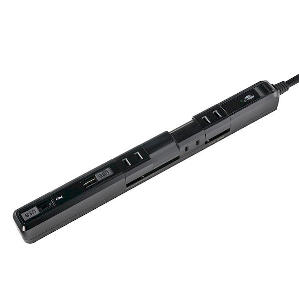 【新品・7営業日以内発送】朝日電器 ELPA WB-SL4222SUC(BK) スリム回転USBタップ PD20W WBSL4222SUCBK【沖縄離島販売不可】