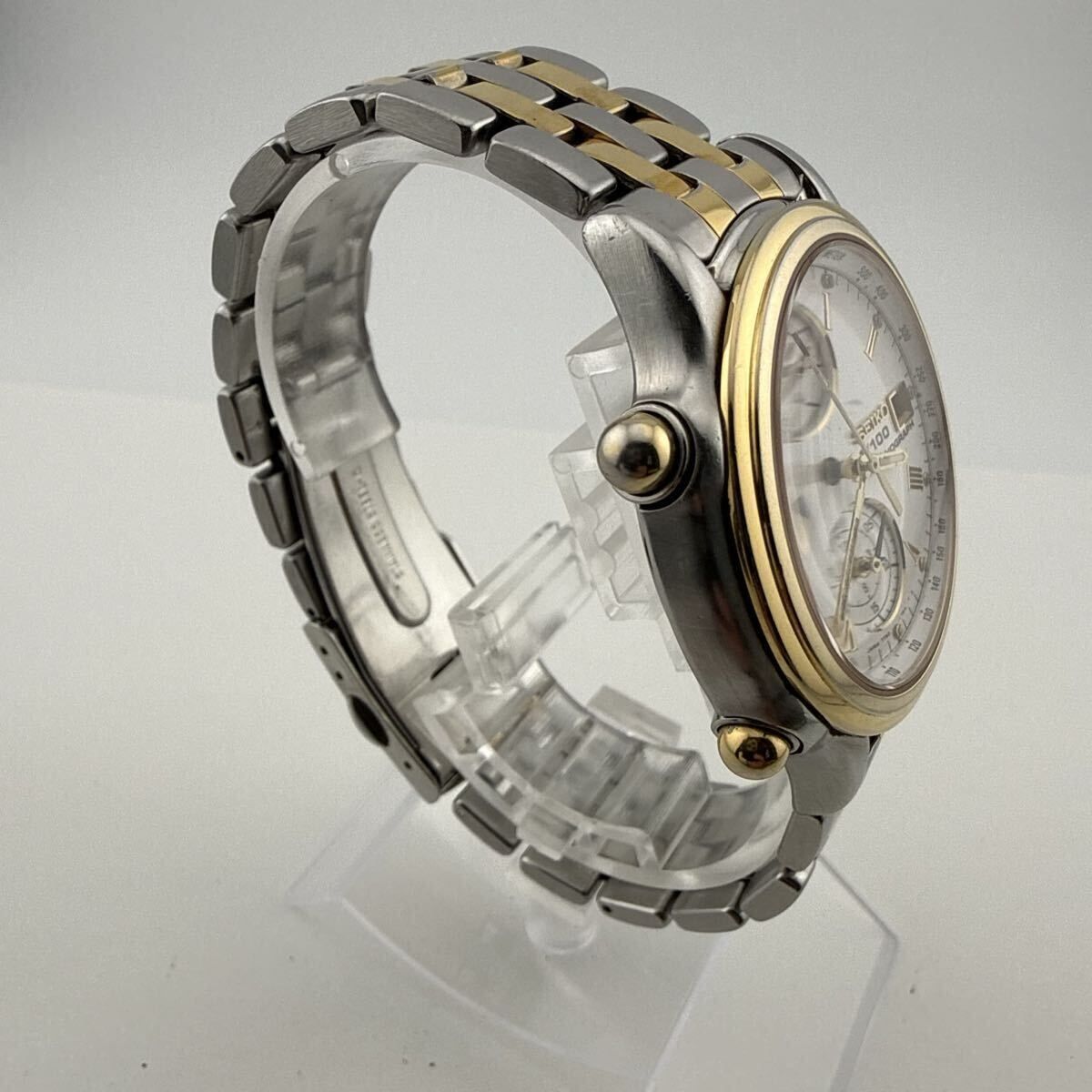 SEIKO 7T52-7A10 セイコー クロノグラフ メンズ 腕時計 ジャンク【E47