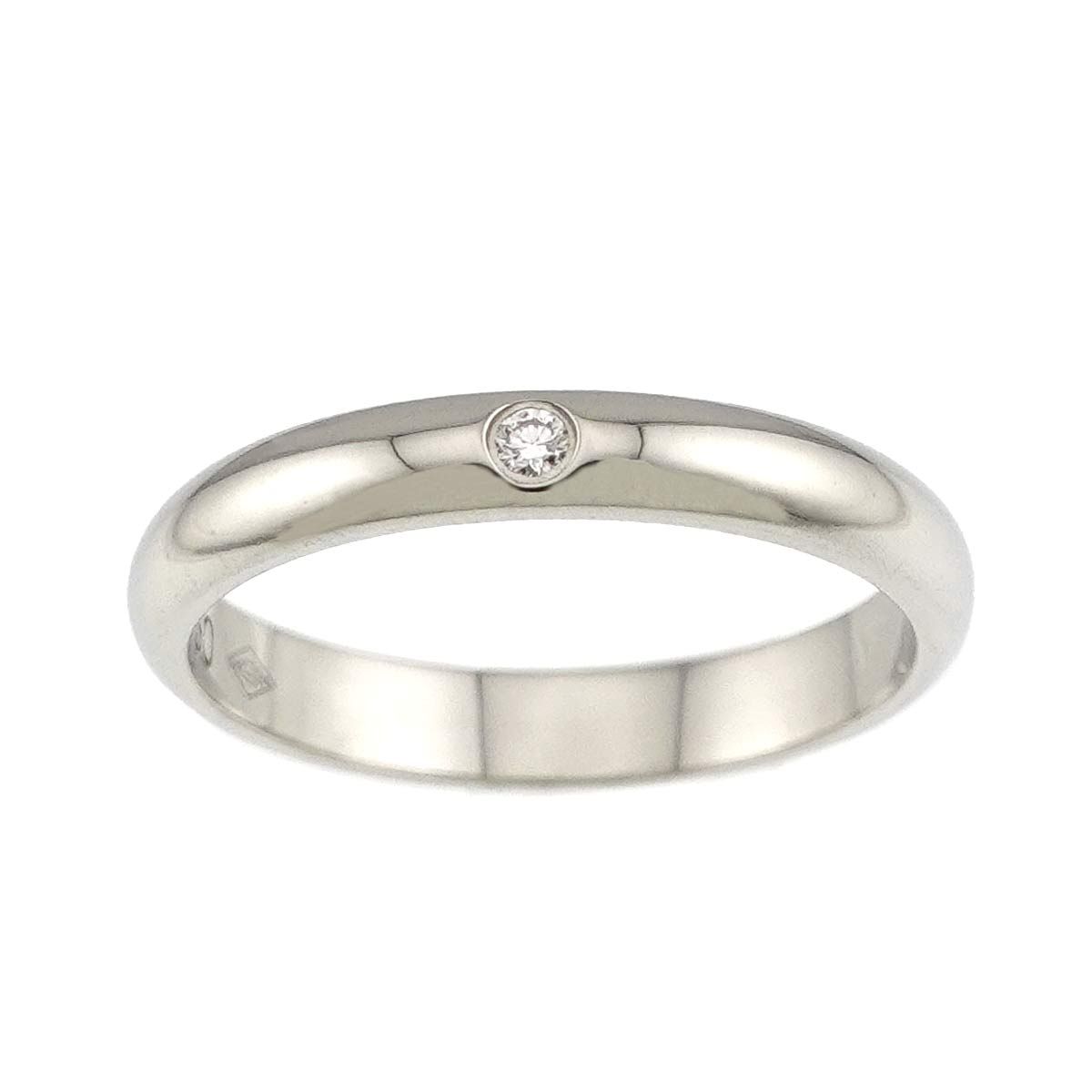 カルティエ Cartier 1895 クラシック #44 リング ダイヤ 1P Pt 幅2.5mm 
