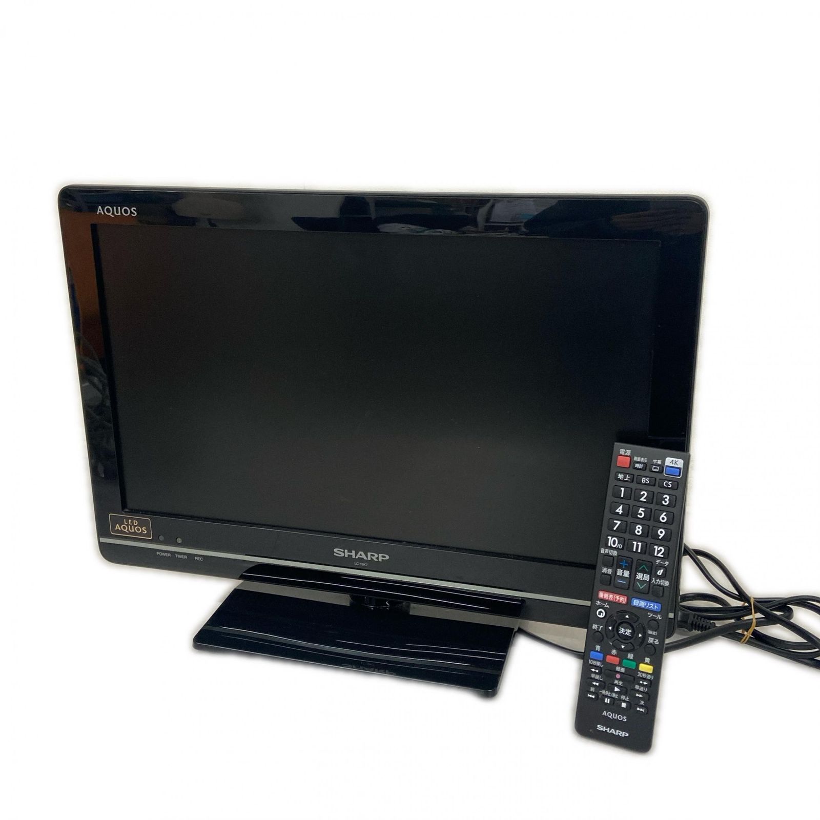 Sharp シャープ AQUOS アクオス 2012年製 LC-19K7 テレビ 中古【動 