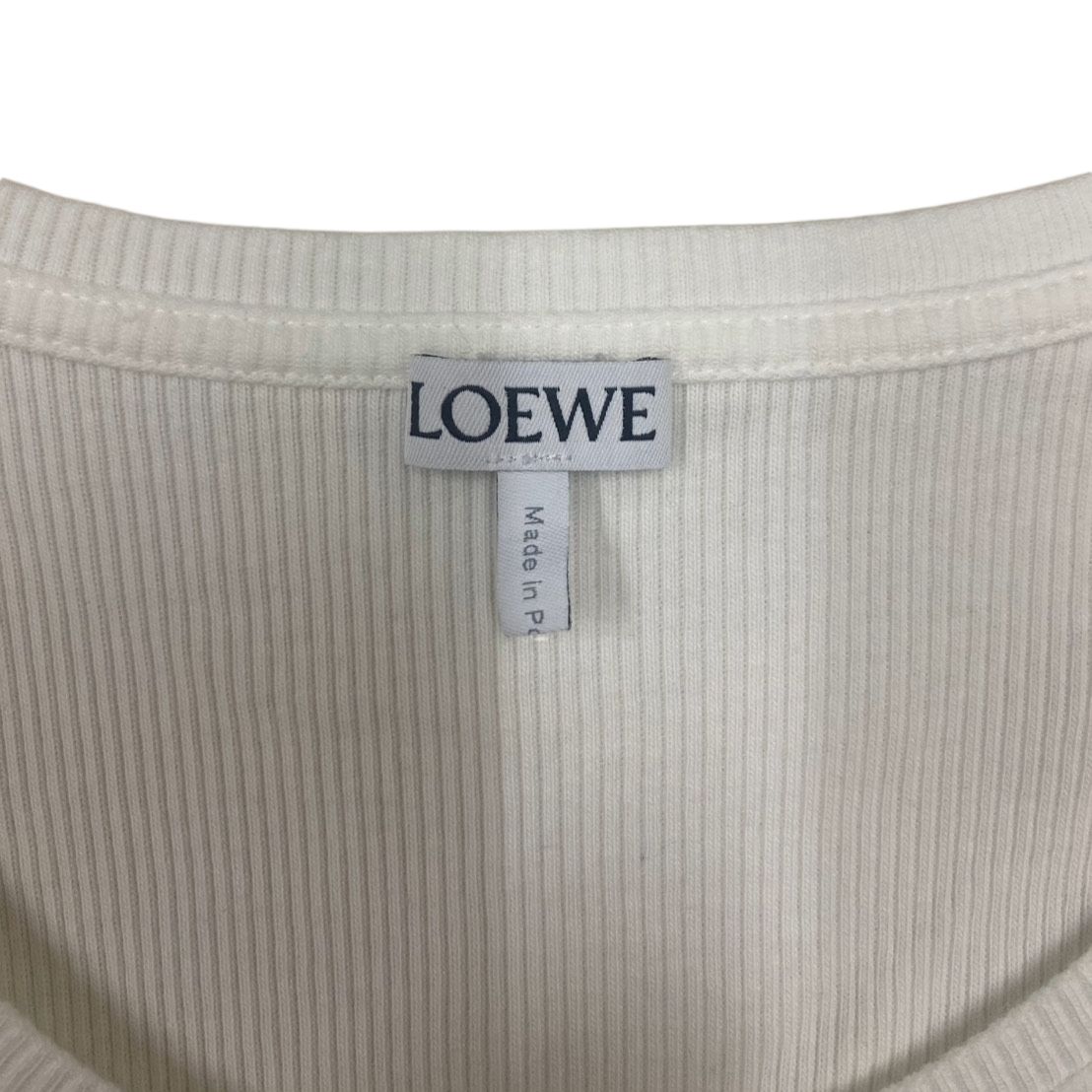 ロエベ LOEWE タンクトップ アナグラム ホワイト S540Y07XA2 ＃XS