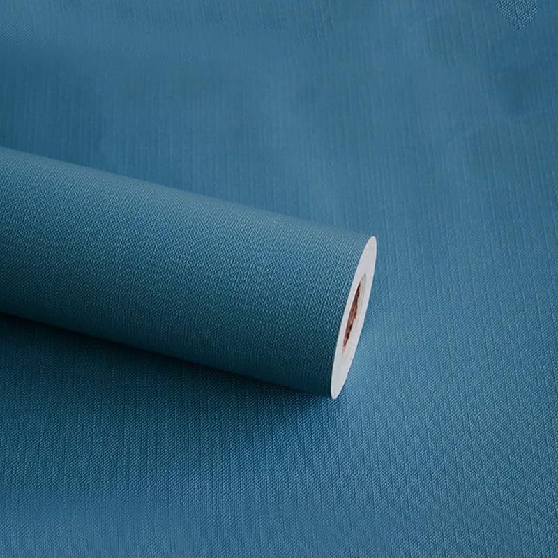 Homye 壁紙シール 無地 45ｘ950cm DIY 剥がせる リメイクシート 模様替え 防水 耐熱 防カビ カッティングシート 厚手 接着剤不要 紳士ブルー 0