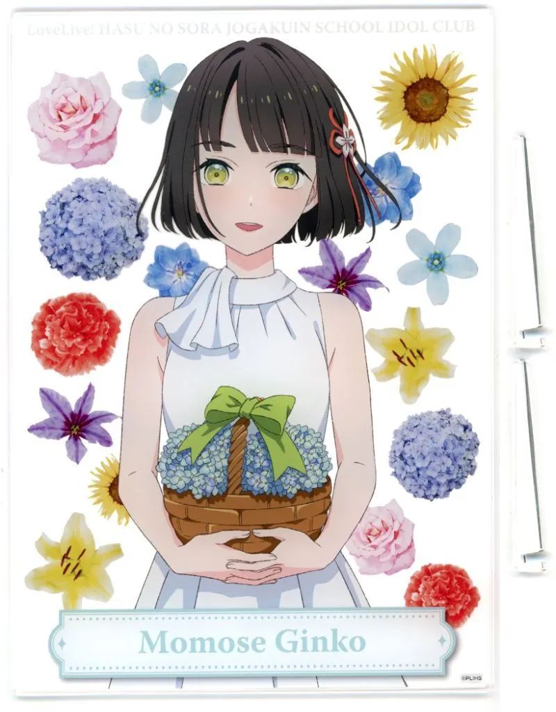 百生吟子 アトレ　フラワーバスケット　アクリルボード　アクスタ　カード 中古】アクリルスタンド・アクリルパネル 百生吟子 アクリルボード