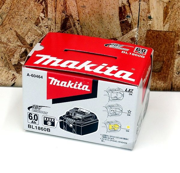 makita/マキタ リチウムイオンバッテリ BL1860B 6.0Ah 18V A-60464