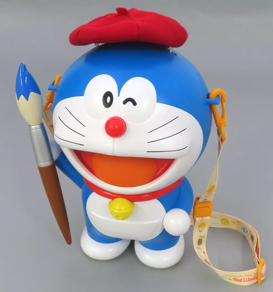 中古】食器 ドラえもん ポップコーンバケツ 「ドラえもん 4-D アート