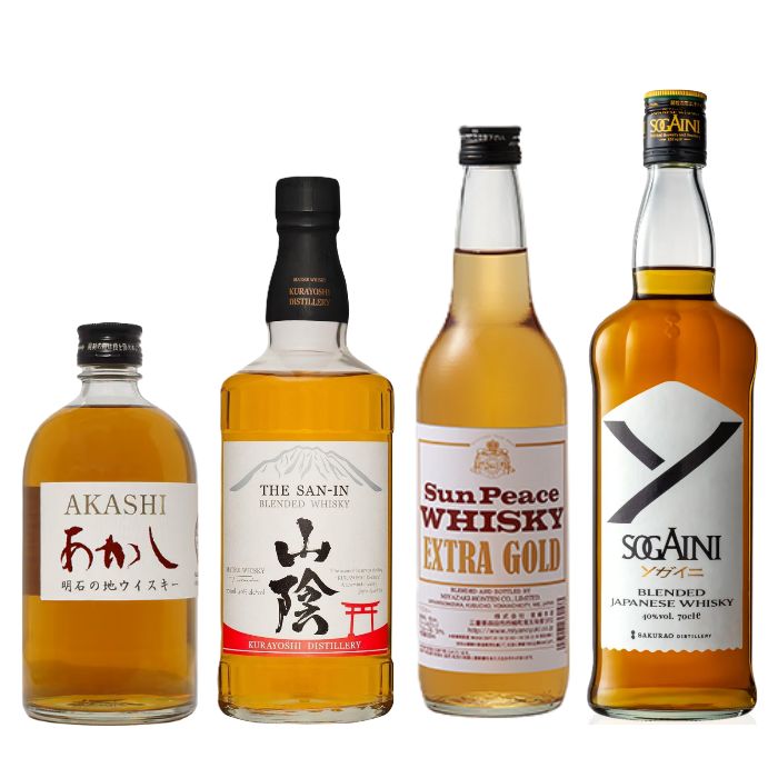 国産ウイスキー飲み比べ4本セット あかしレッド 山陰 ソガイニ - メルカリ
