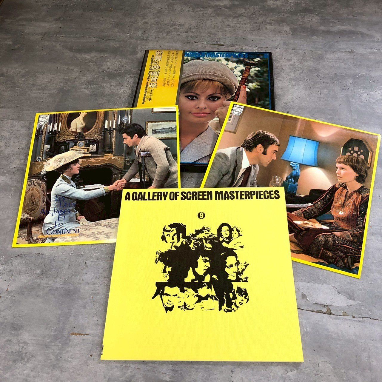 世界の映画音楽 SCREEN MASTERPIECES 全9巻 LPレコード 帯 世界の映画