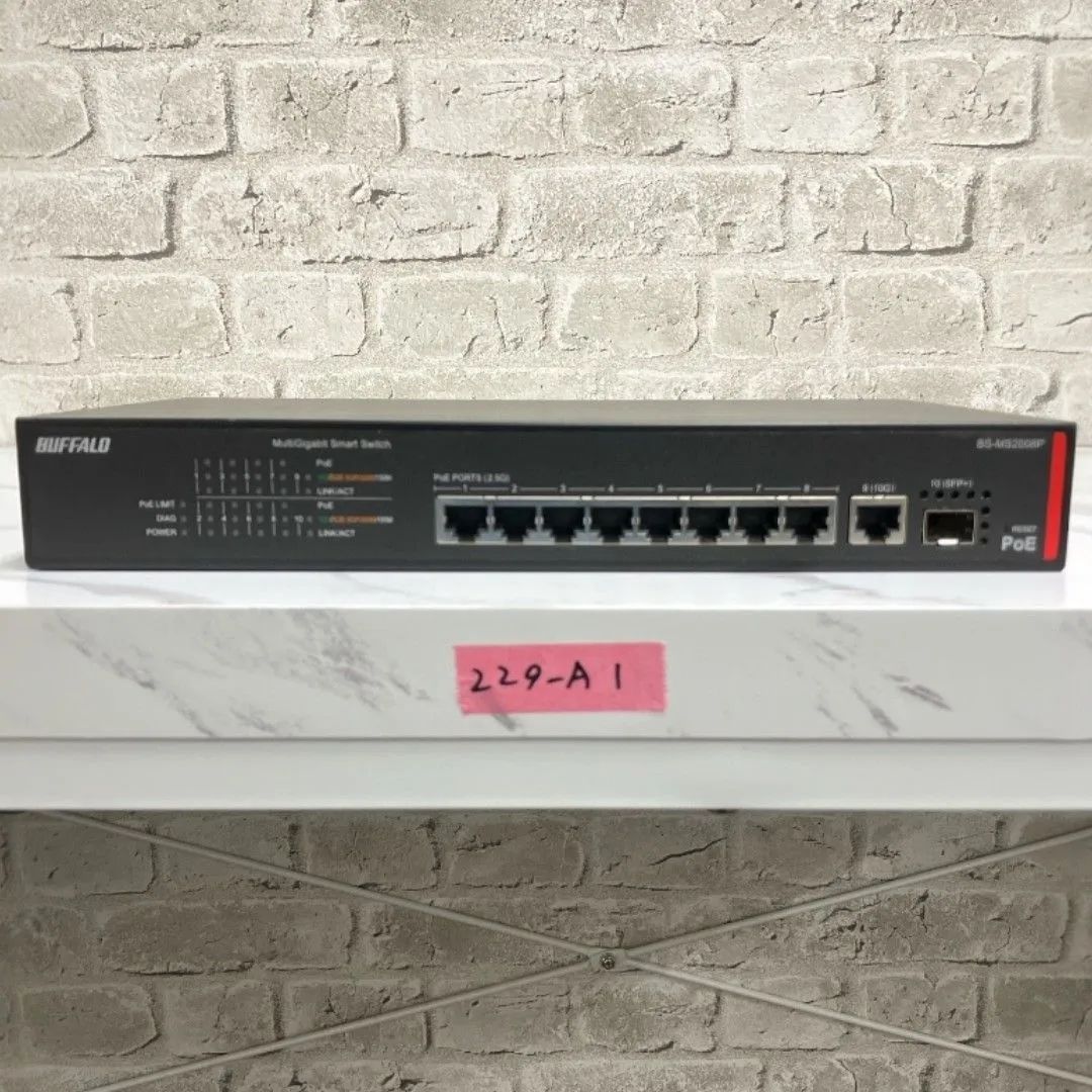 中古 バッファロー BS-MS2008P マルチギガ PoE+ - メルカリ