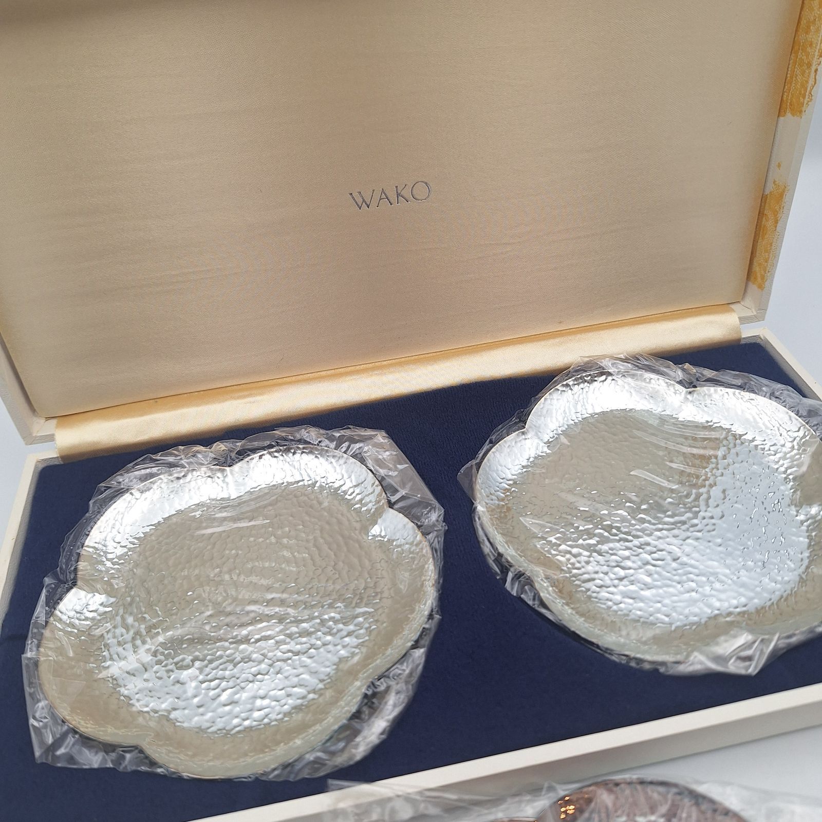 銀座 和光 WAKO 銀仕上げ 銘々皿 5枚セット シルバー色 小皿 未使用