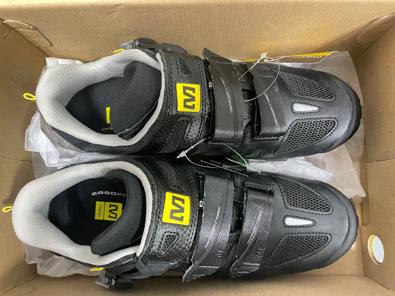 C0561 ■신품 ■매빅 매빅 러쉬 맥시 13 블랙 실버 MTB 슈즈 트레일 슈즈 EUR42 2/3 CM27 사이클 슈즈 로드 바이크 부품 액세서리
