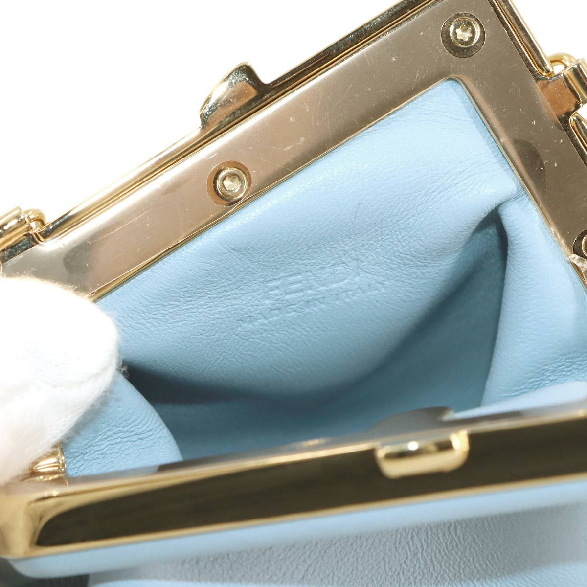 未使用 展示品 フェンディ FENDI ファースト ナノ チェーン コイン 