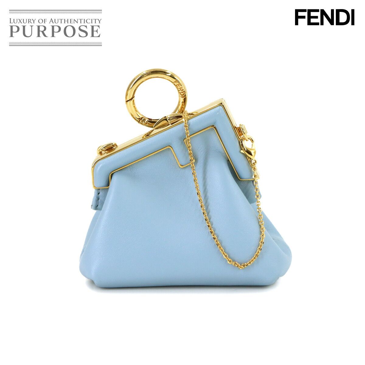未使用 展示品 フェンディ FENDI ファースト ナノ チェーン コイン 