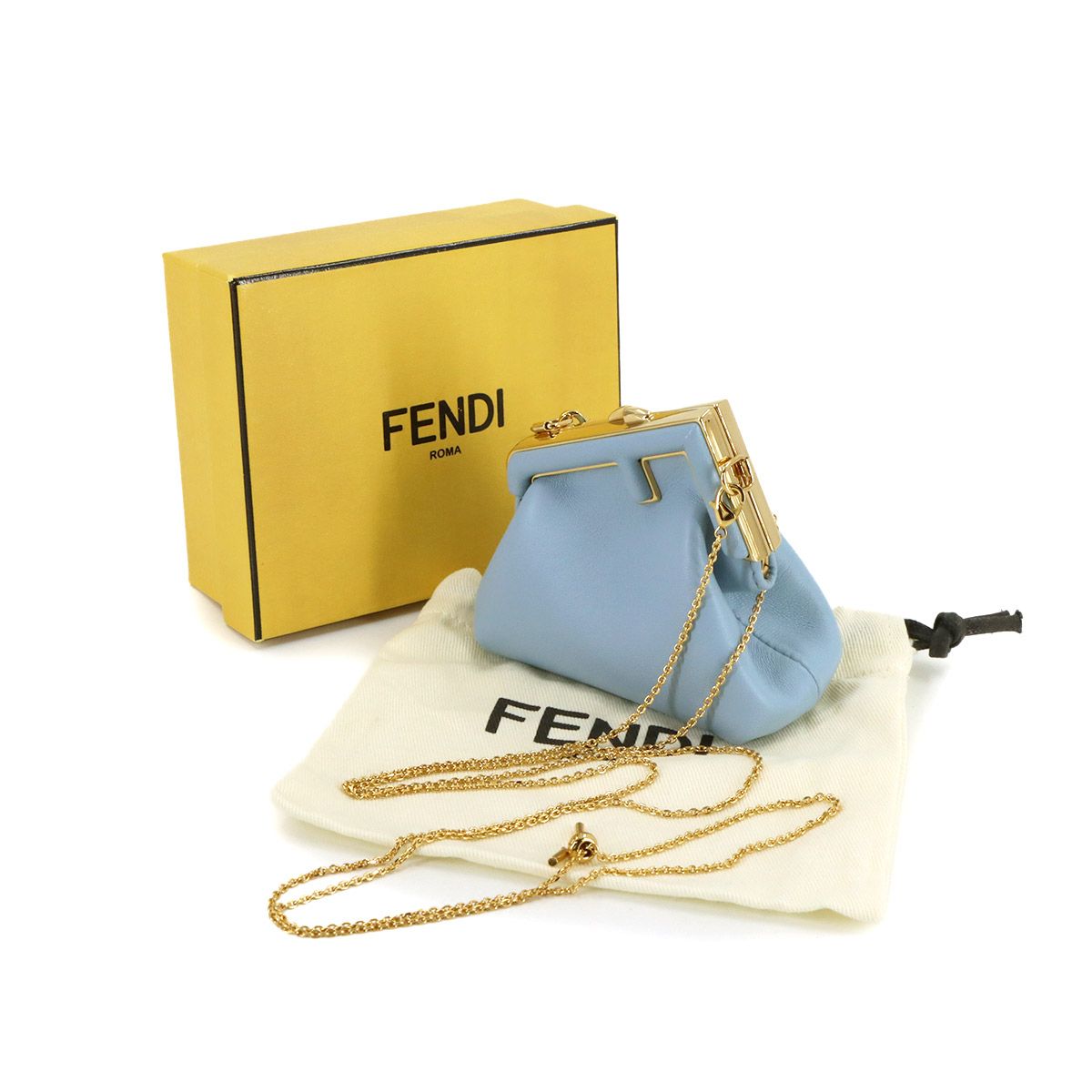 未使用 展示品 フェンディ FENDI ファースト ナノ チェーン コイン 