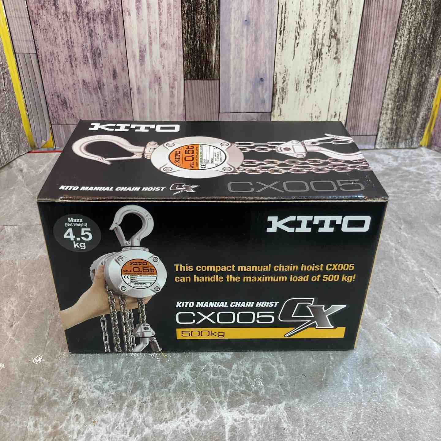 未使用品】KITO キトー 0.5t チェーンブロック CX005 【八潮店