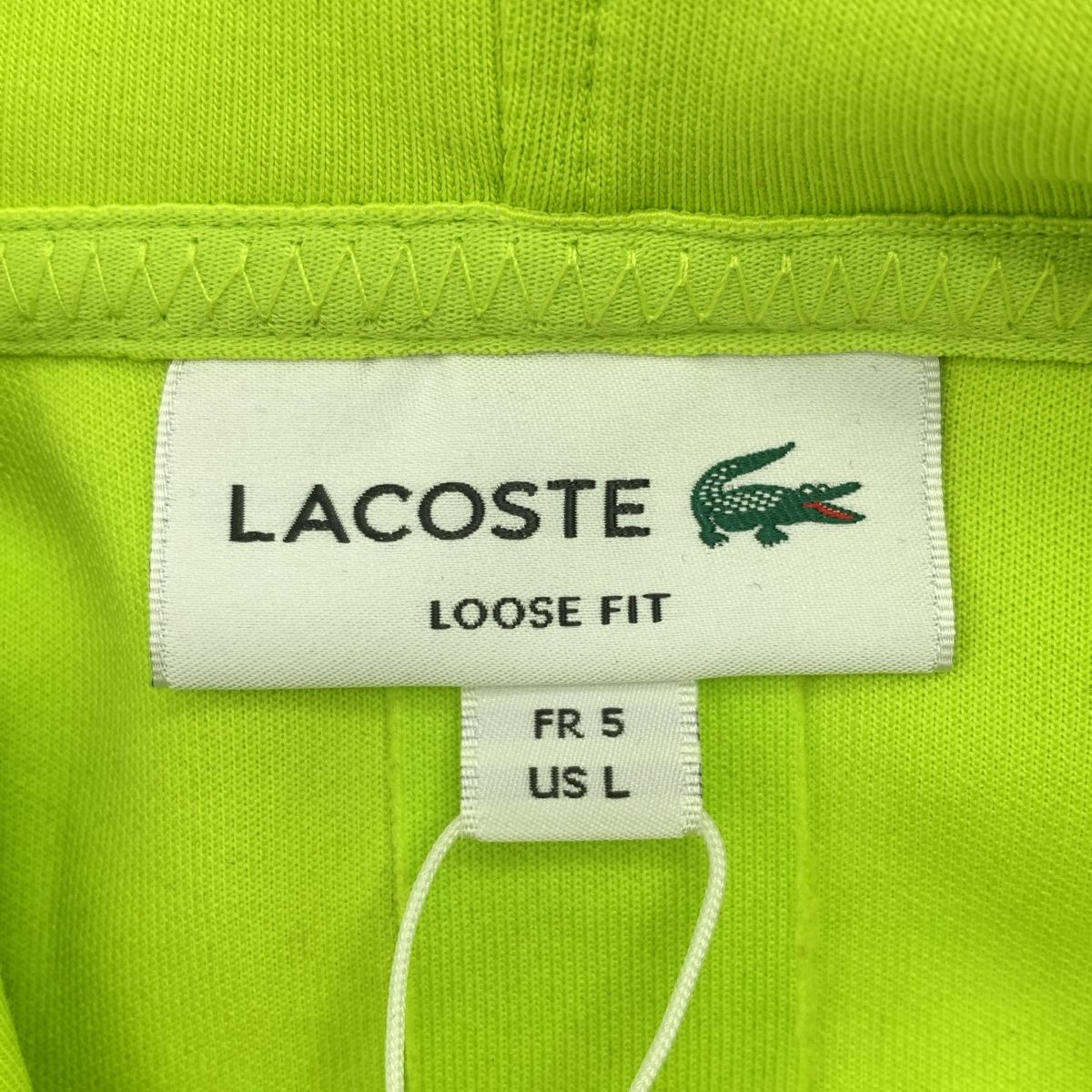 美品】 LACOSTE / ラコステ | 両面ロゴ スウェット トレーナー 
