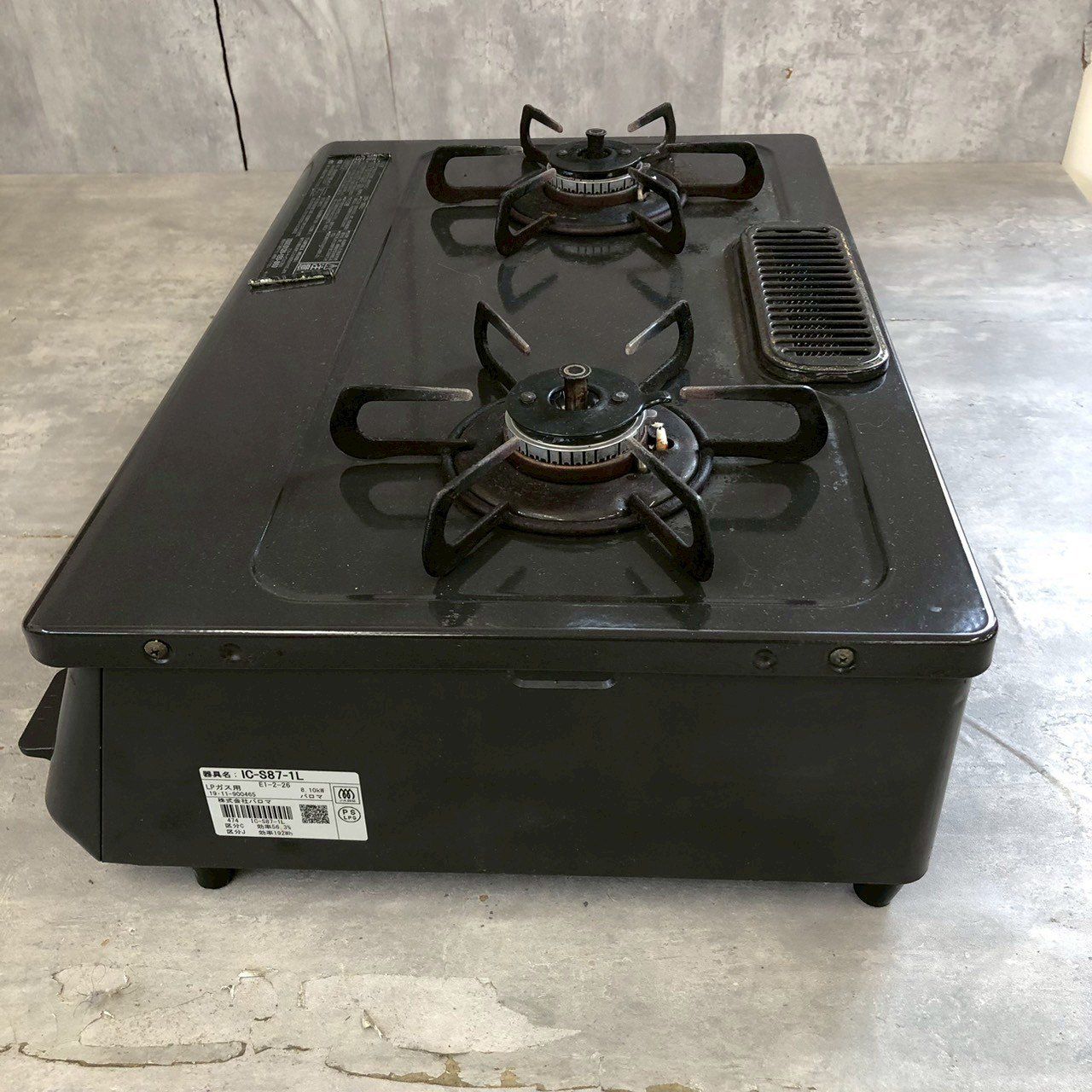 安心の1ヵ月保証】パロマ ガステーブル IC-S87-1L LPガス用 2019年 