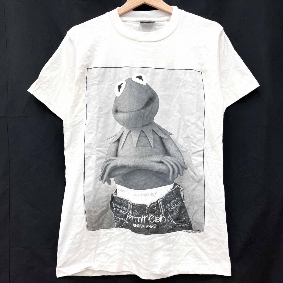 Kermit Clein カーミット クライン Calvin Kleinパロディ 半袖Tシャツ 