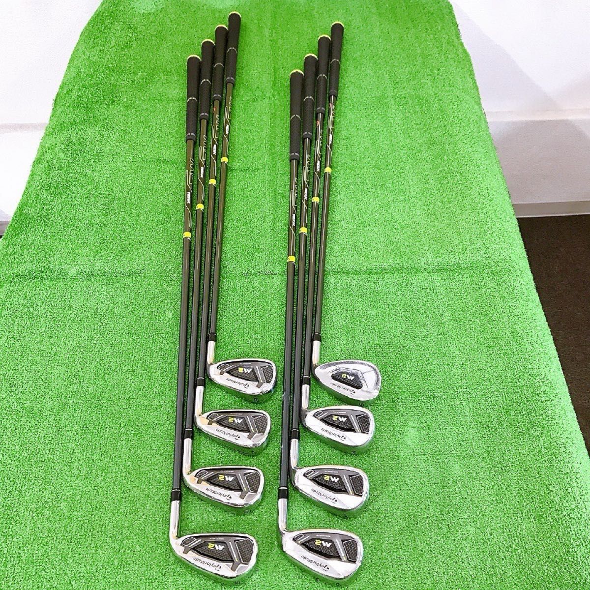 テ68☆テーラーメイド M2 8本アイアンセット 純正REAX S TaylorMade 