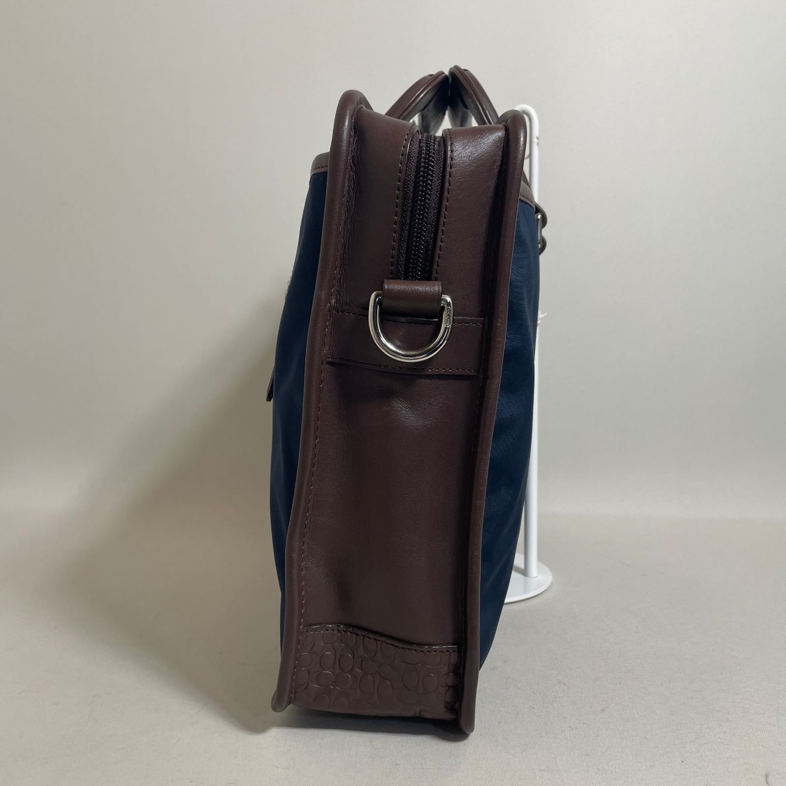 2603-237｜美品｜コーチ ミニシグネチャー ビジネスバッグ バイカラー