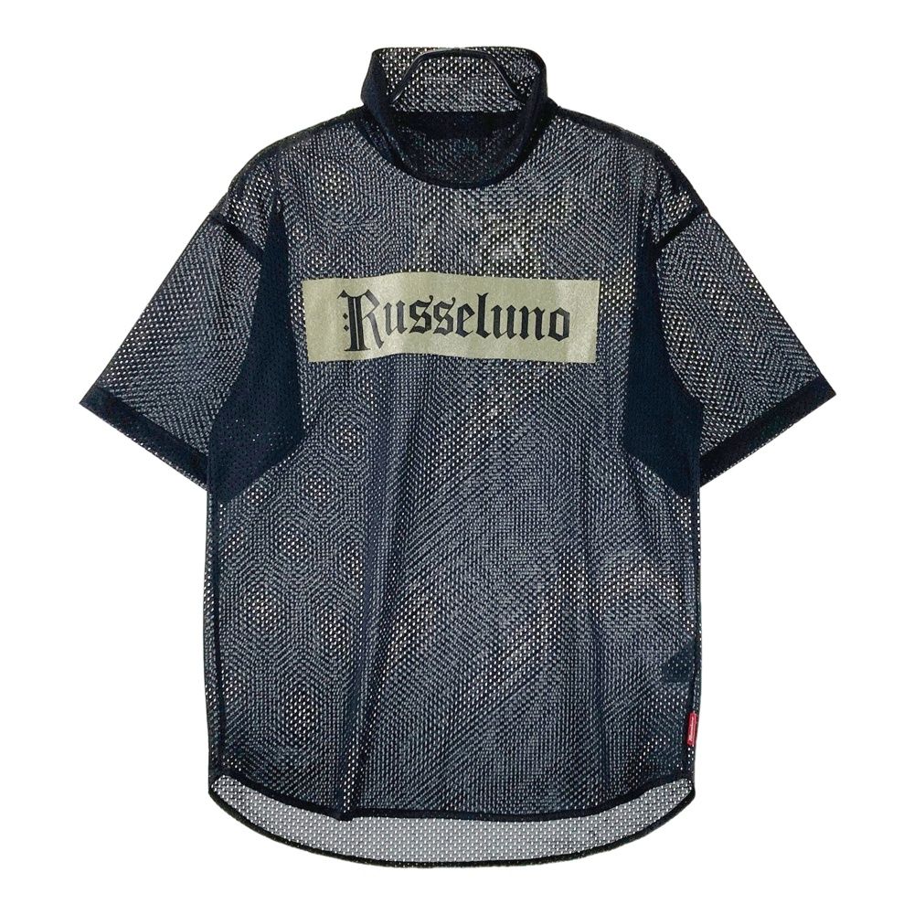 サイズ：4 RUSSELUNO ラッセルノ メッシュ ハイネック 半袖Tシャツ