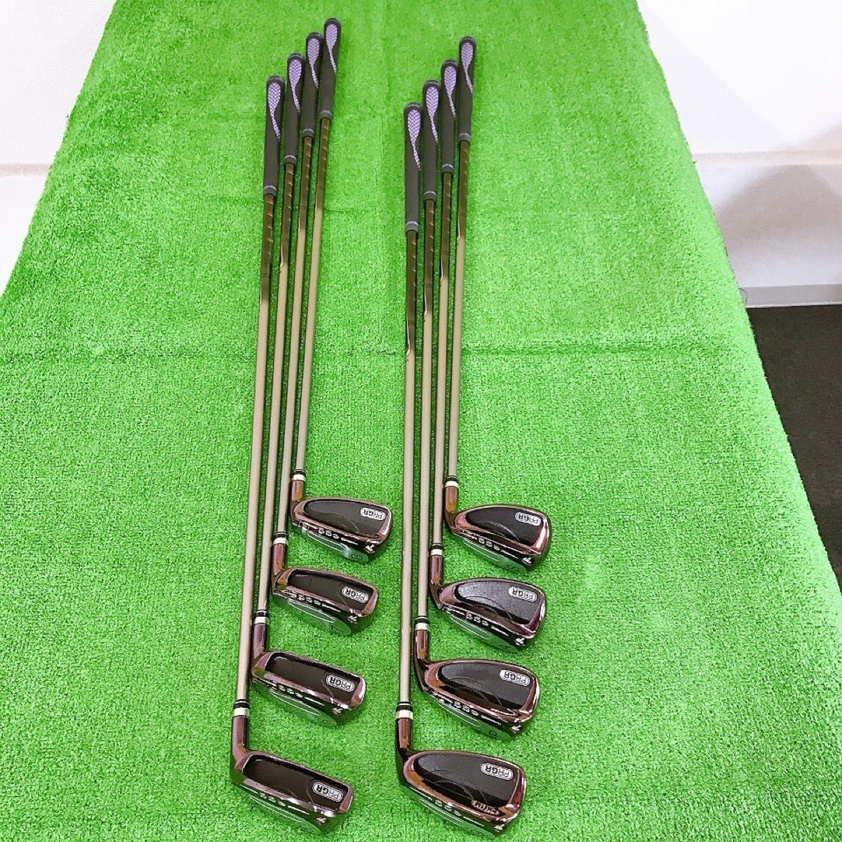 テ69☆PRGR egg II 8本レディースアイアンセット 赤egg M-30 L