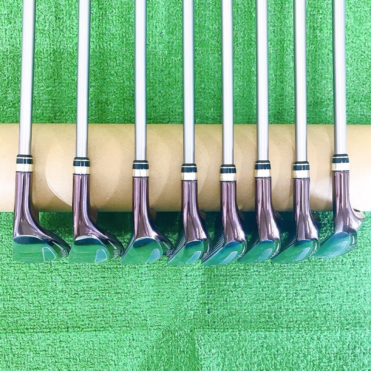 テ69☆PRGR egg II 8本レディースアイアンセット 赤egg M-30 L