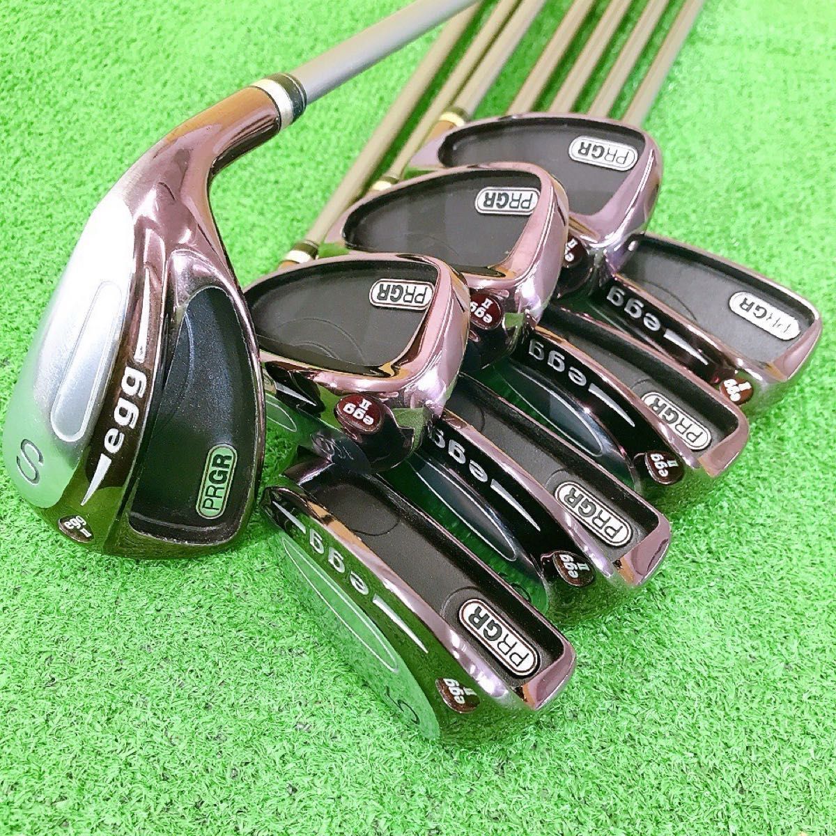 PRGR egg II レディース アイアンセット M-30 プロギア エッグ テ69☆PRGR egg II 8本レディースアイアンセット 赤egg M-30 L