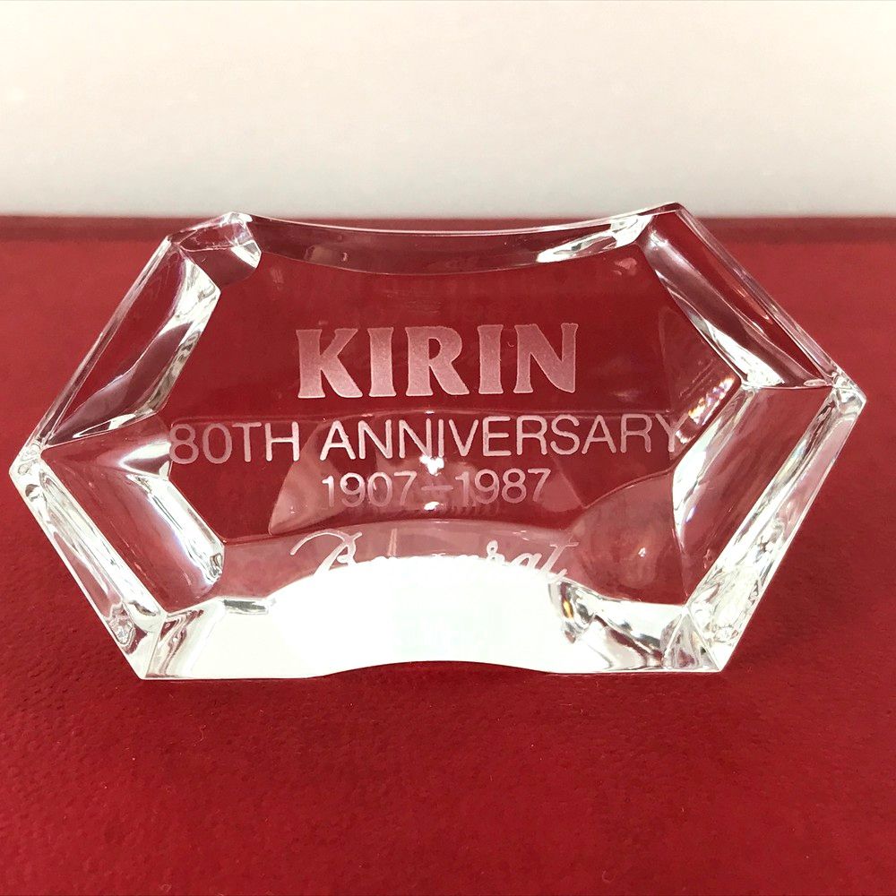 未使用品 Baccarat バカラ キリン フラワーベース 1987 80周年記念
