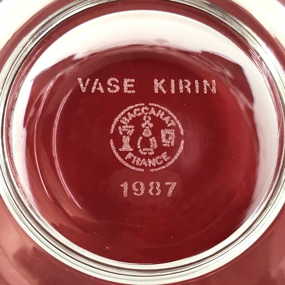 未使用品 Baccarat バカラ キリン フラワーベース 1987 80周年記念