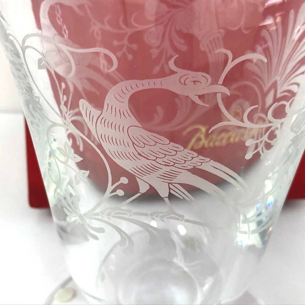 バカラ キリン フラワーベース 1987 80周年記念 未使用品 未使用品 Baccarat バカラ キリン フラワーベース 1987 80周年記念