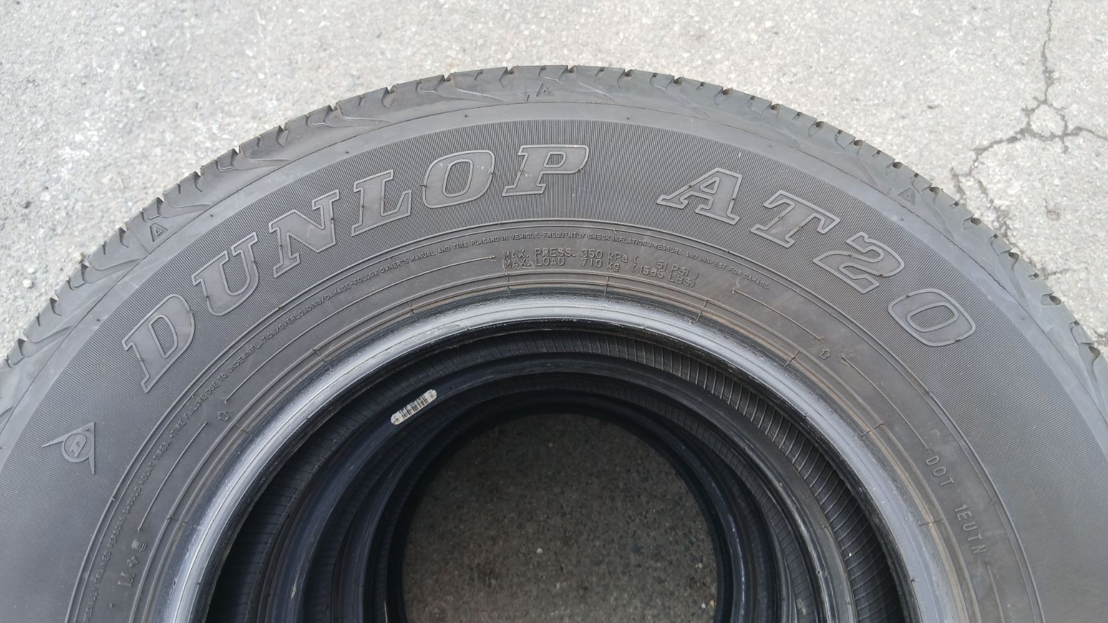 タイヤ・ホイール Apache8 6j+6 195/80r15 GRANDTREK AT20 DUNLOP