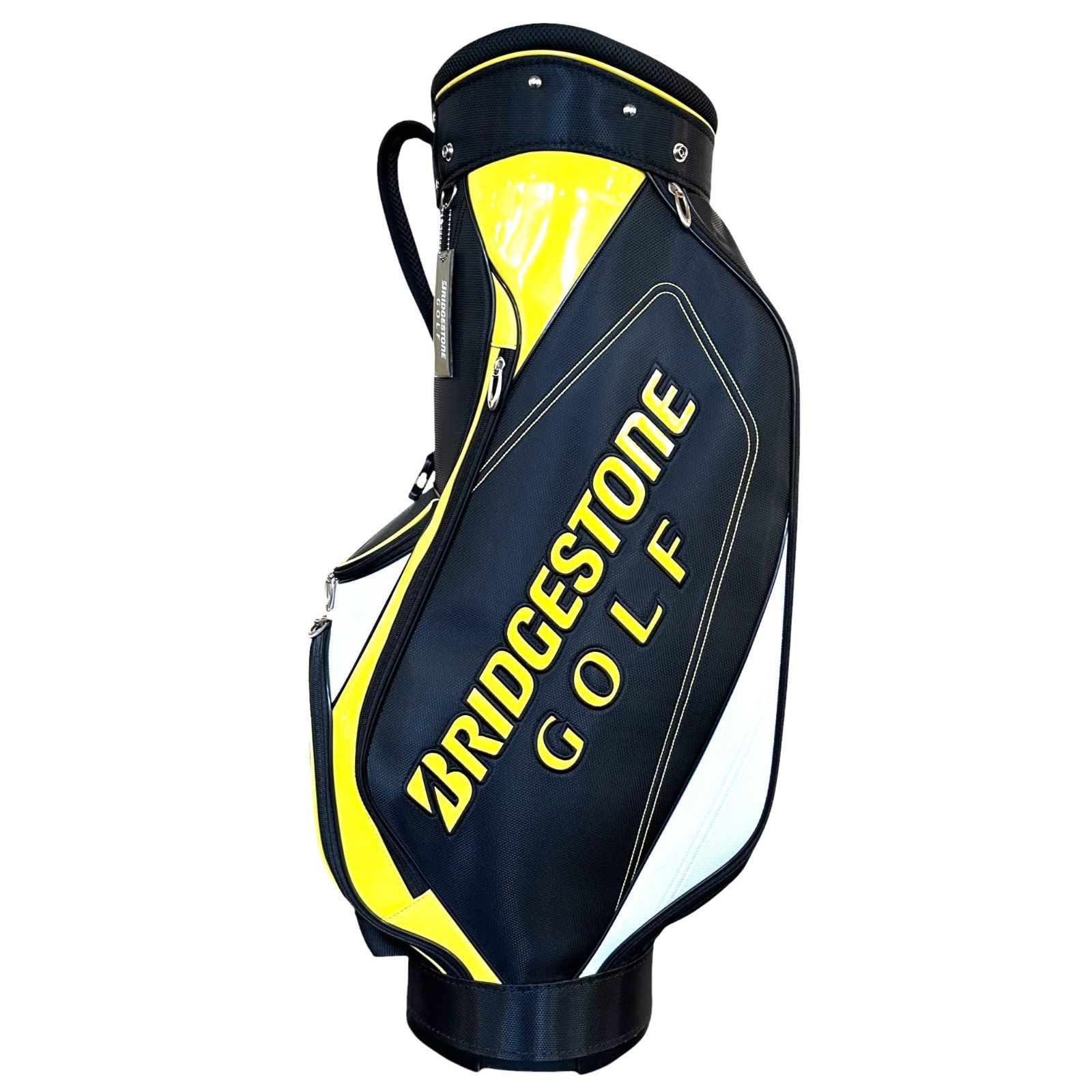 美品！ブリヂストンBRIDGESTONE 　キャディ バッグ　 9型 、5分割 BRIDGESTONE】ブリヂストン ゴルフバッグ キャディバッグ 9型 5分割口