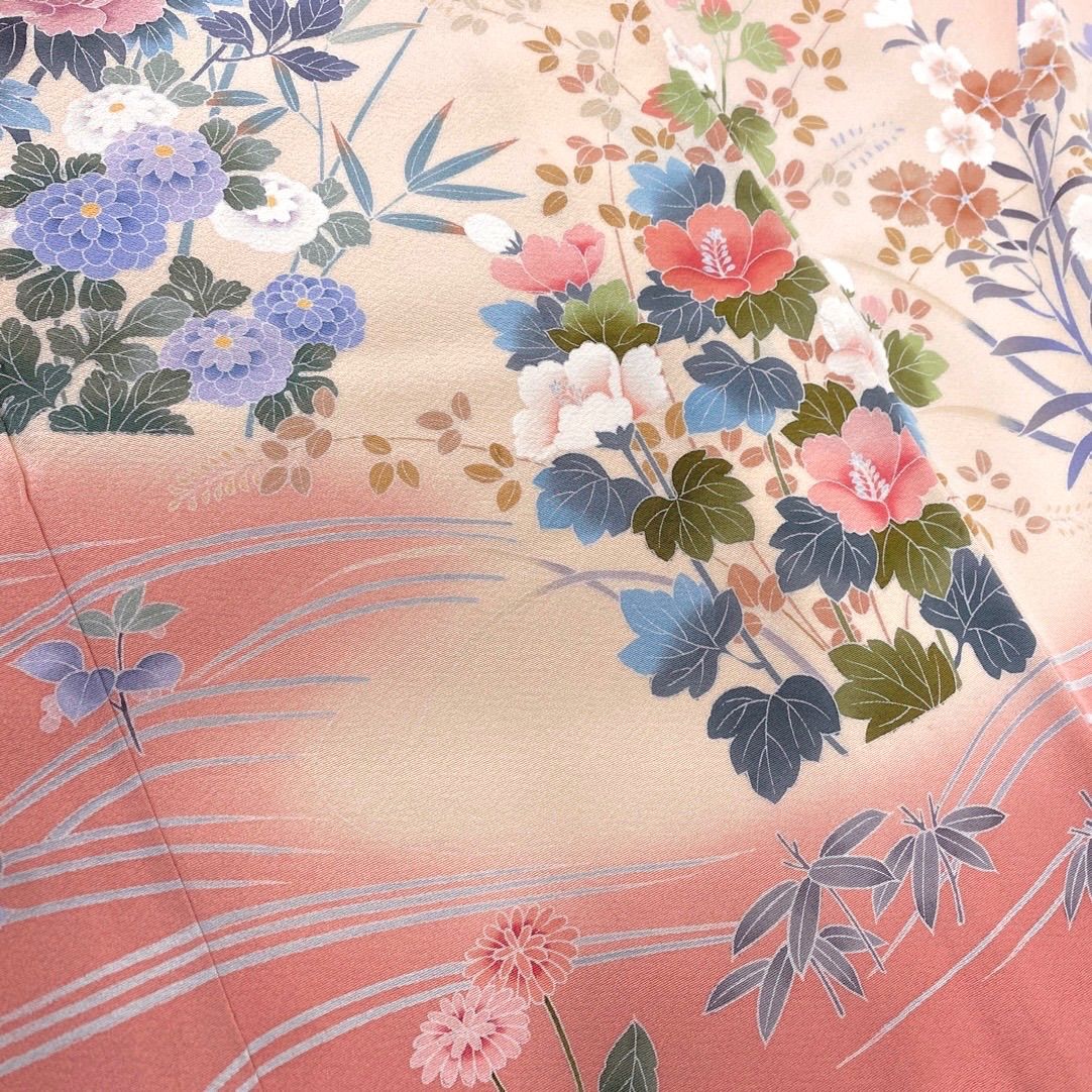 美品 逸品 上品 十日町友禅 春水 作 正絹 訪問着 K1255 - メルカリ