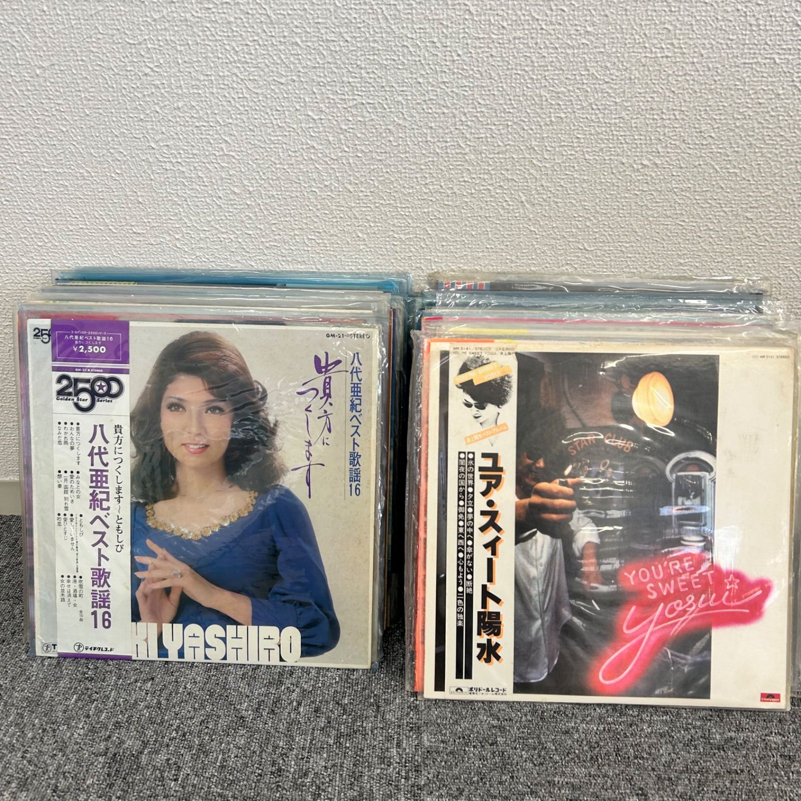 邦楽レコード 昭和歌謡 LP 陽水 寺尾聰 中島みゆき まとめ売り 40枚 