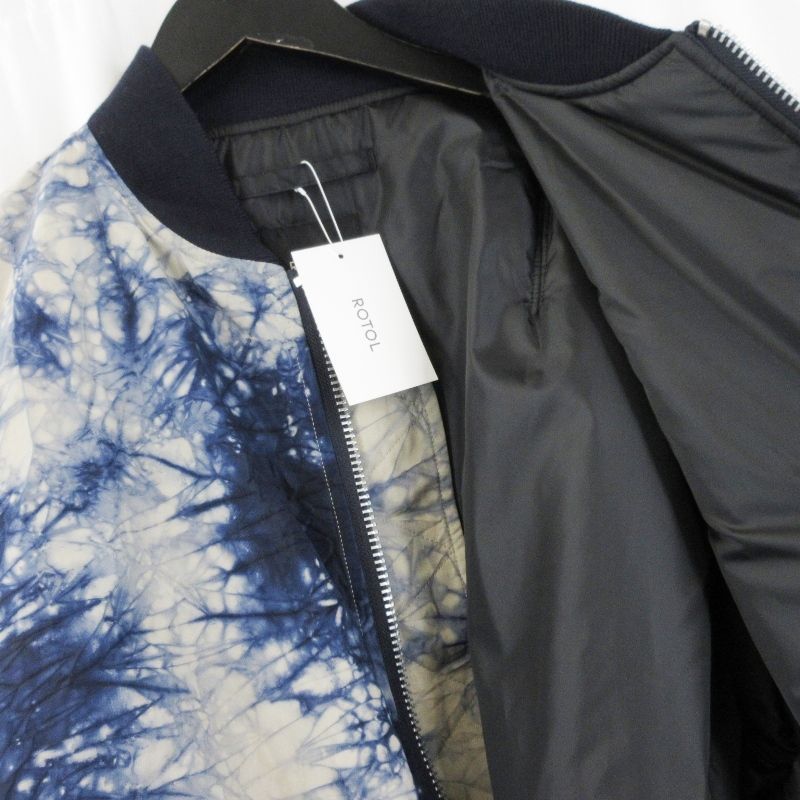 未使用 ROTOL ロトル MARBLE DYE BOMBER BLOUSON R25AWONY08M 25AW