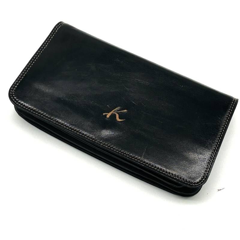 キタムラ Kitamura 長財布 クラッチバッグ オーガナイザー ブラック 黒 