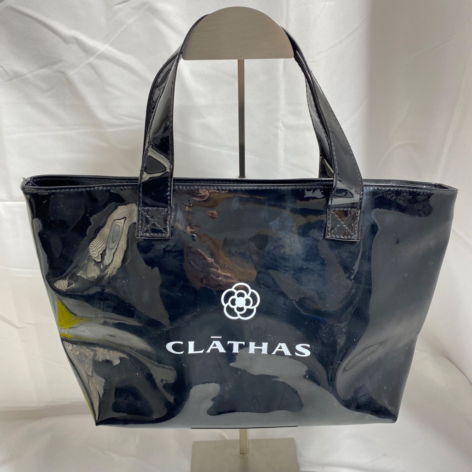 クレイサス CLATHAS エナメル トートバッグ 手提げ ブラック S - メルカリ