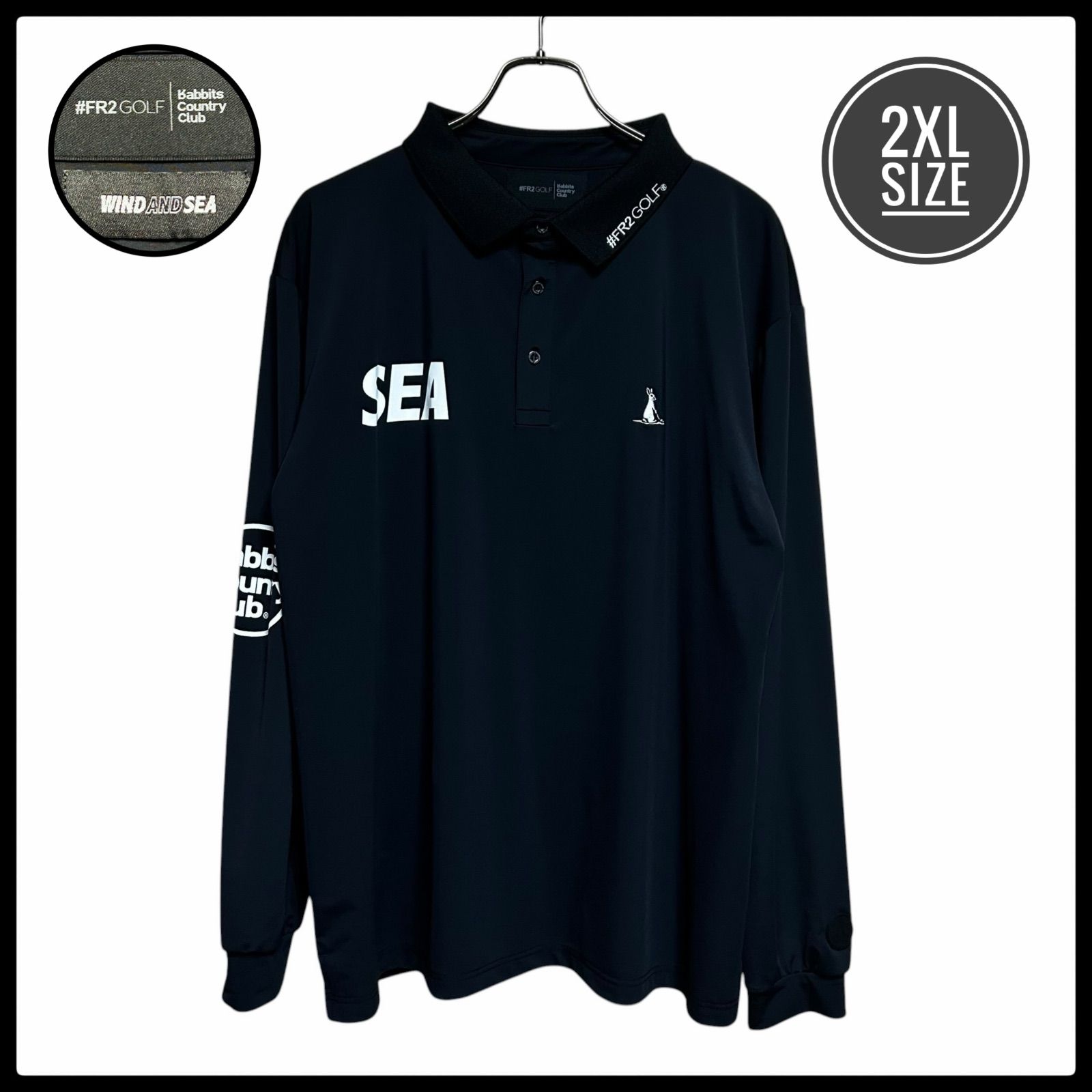 FR2 GOLF ブラックポロシャツ 2XL 【公式通販】