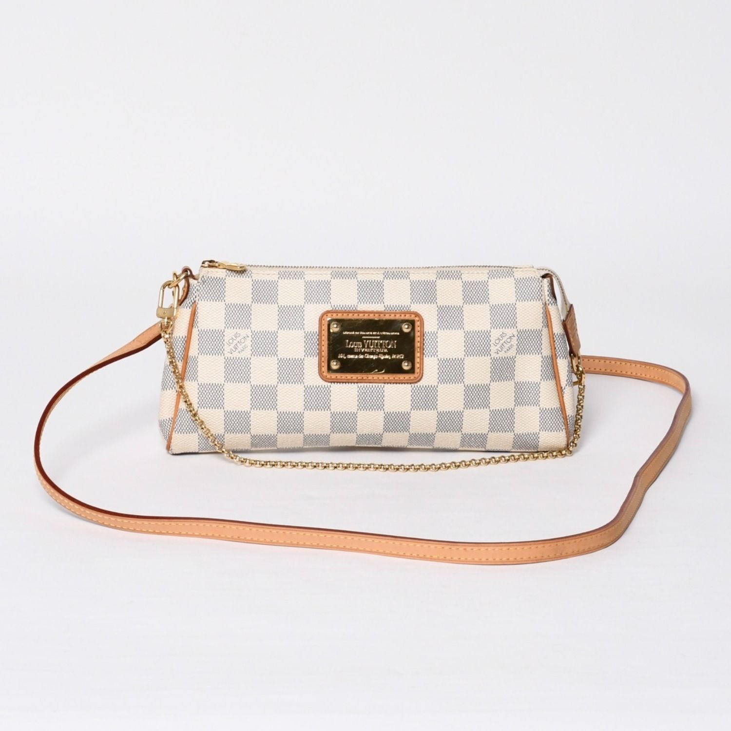 極美品 LOUIS VUITTON ルイヴィトン ダミエ アズール エヴァ 極美品 LOUIS VUITTON ルイヴィトン ダミエ アズール エヴァ