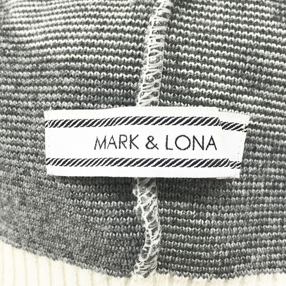 MARK&LONA マークアンドロナ ニット帽 スカル 迷彩 カモフラ柄 グレー
