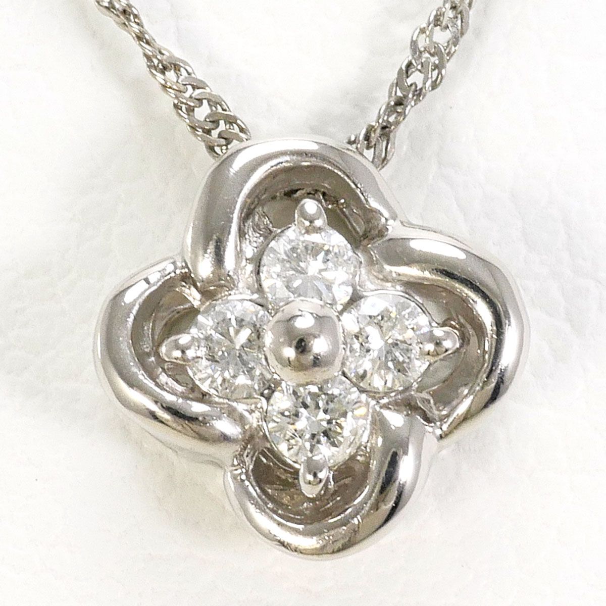 PT/プラチナ PT850/プラチナ ネックレス ダイヤモンド 0.10ct 総 PT/プラチナ PT850/プラチナ ネックレス ダイヤモンド 0.10ct 総