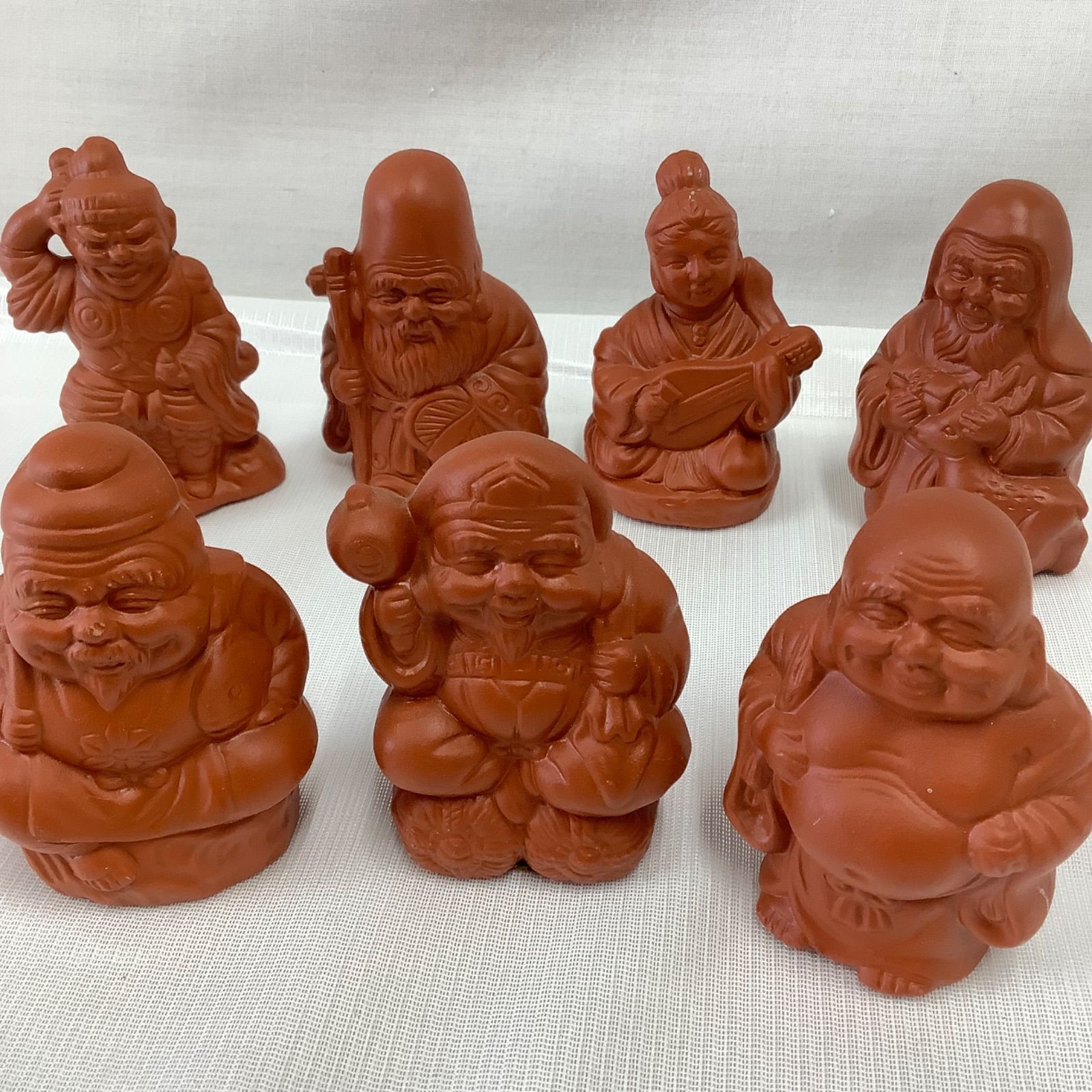 七福神 置物 陶器製 縁起物 中古 U896 - メルカリ