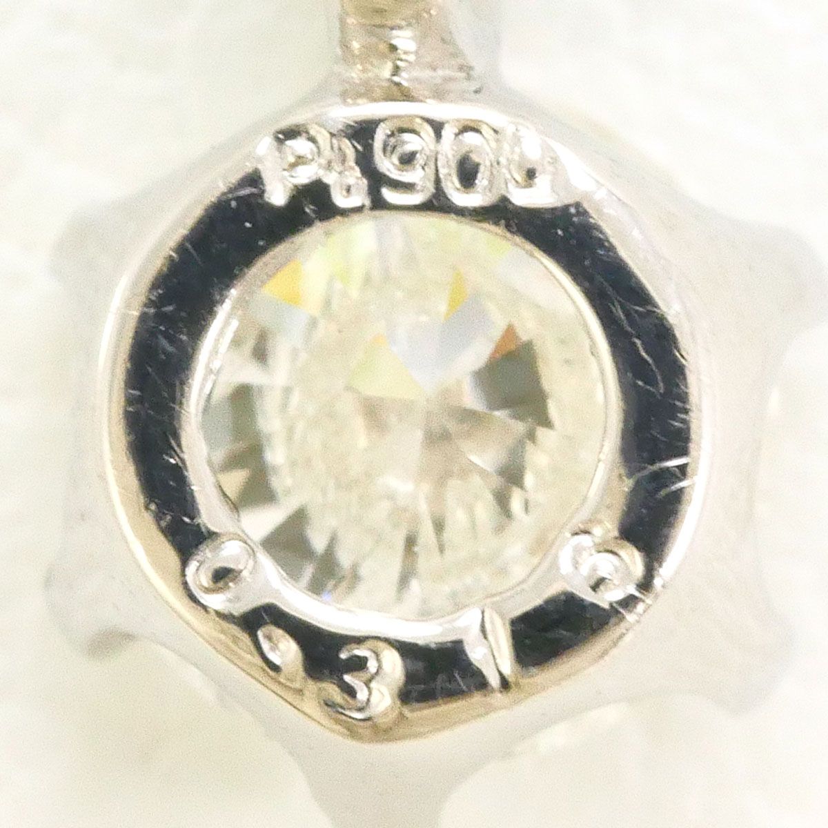 PT900/プラチナ PT850/プラチナ ネックレス ダイヤモンド 0.316ct I1 