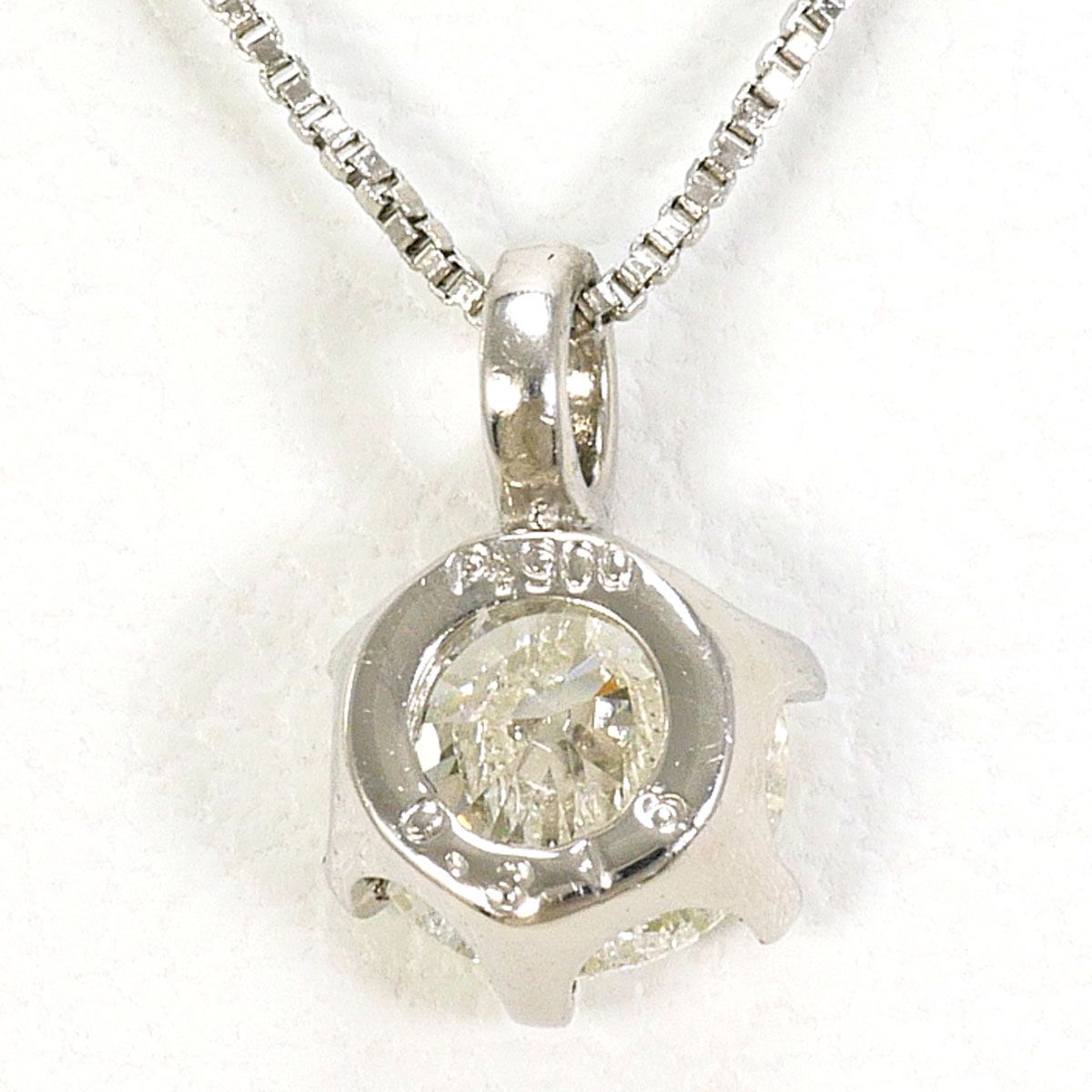 PT900/プラチナ PT850/プラチナ ネックレス ダイヤモンド 0.316ct I1 