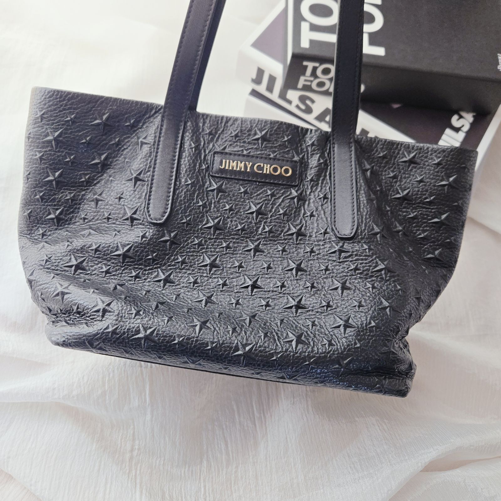 ジミーチュウ JIMMY CHOO トートバッグ ハンドバッグ レザーバッグ 