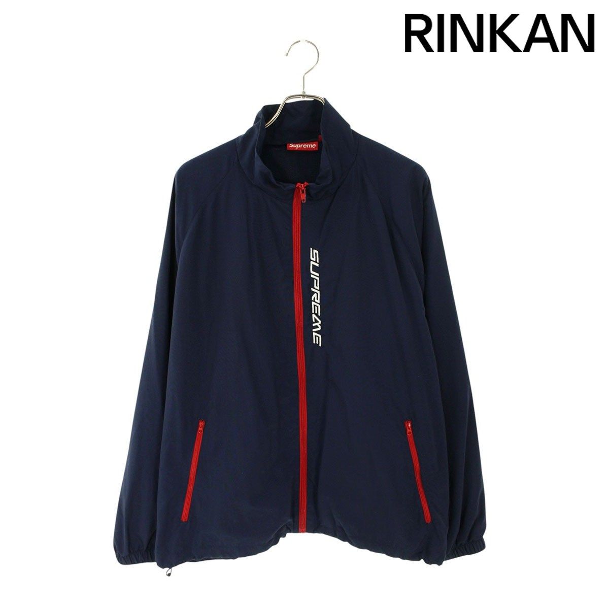 シュプリーム Conrast Zip jacket ロゴ刺繍ジップアップブルゾン 