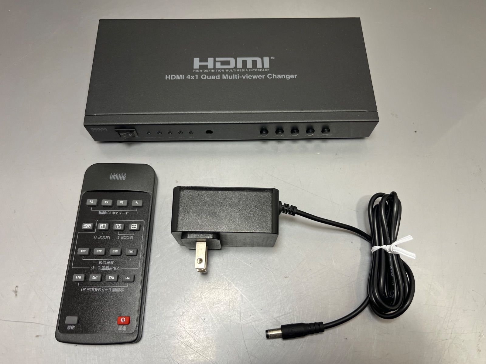 SANWA SUPPLY HDMI画面分割切替器 400-SW030 サンワサプライ 1台のディスプレイに4分割まで対応